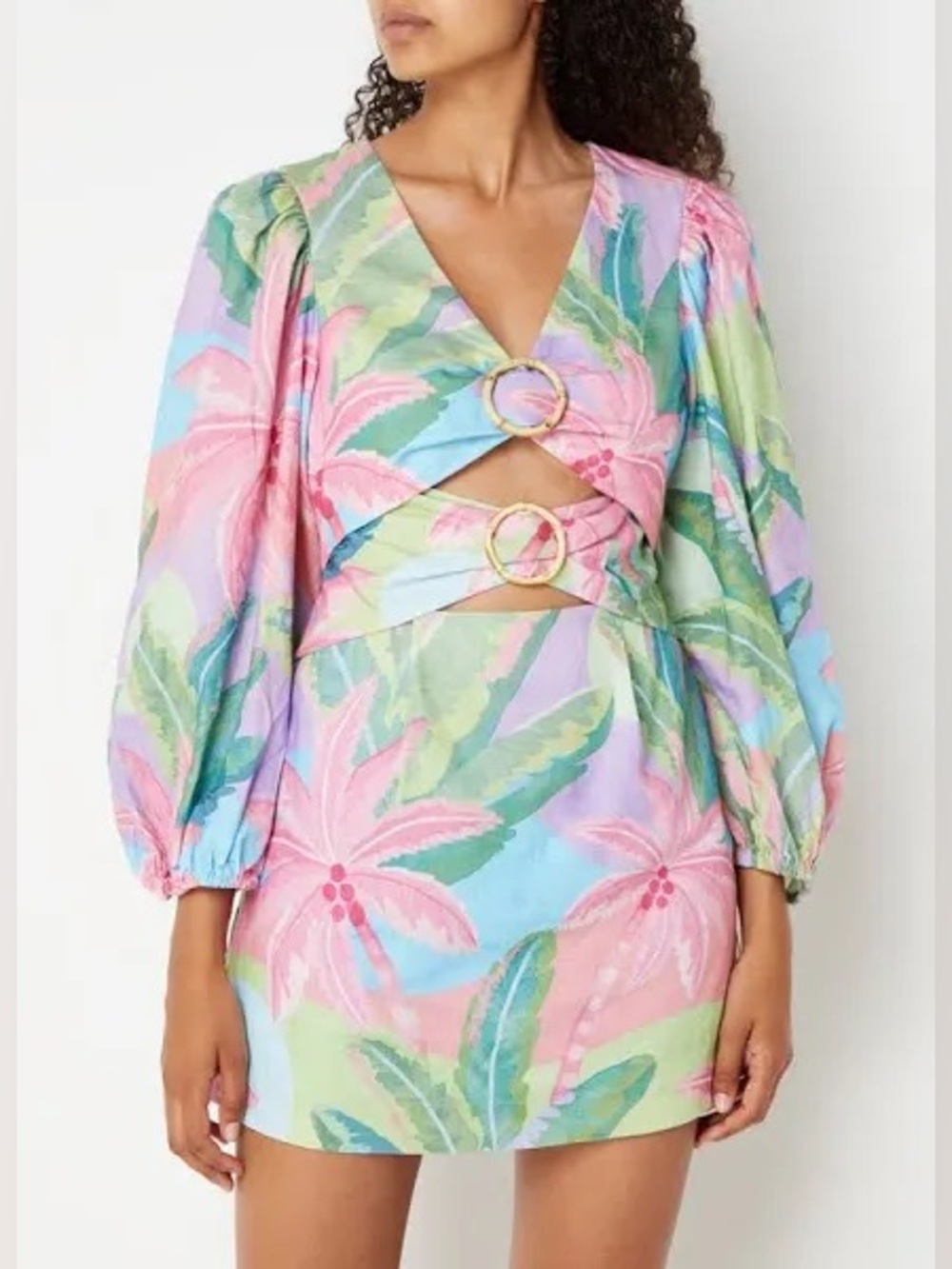 Farm Rio Beach Vibes Mini Dress - Size Large